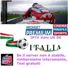 IPTV M3u abonnement Iptv italie UK allemand français espagnol Mediaset Premium pour Android Box Enigma2 Smart TV PC Linux(China)
