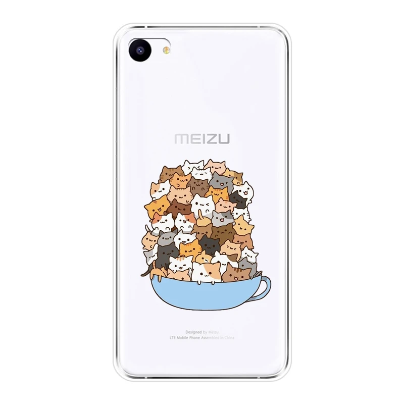 Чехол для телефона Meizu Pro 6 7 Plus U10 U20 мягкий силиконовый чехол накладка с милой