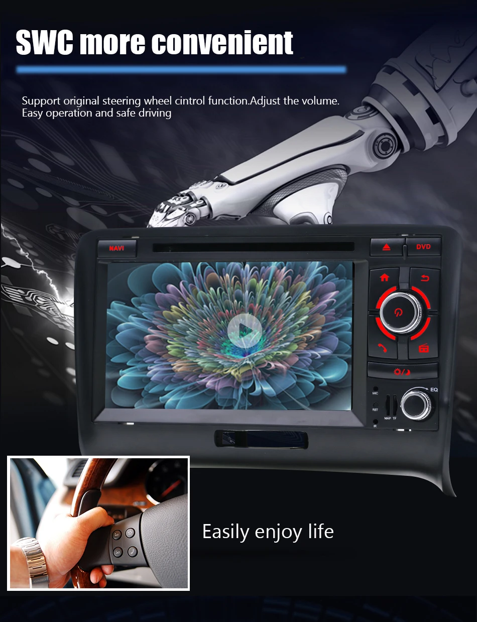 Clearance Eunavi Car Multimedia Player DSP Car Radio GPS Android 9.0 2 Din For Audi/TT 2006-2012 Canbus DDR3 2GB OBD2 Bluetooth Wifi DVR 14 Clearance Eunavi Car Multimedia Player DSP Car Radio GPS Android 9.0 2 Din For Audi/TT 2006-2012 Canbus DDR3 2GB OBD2 Bluetooth Wifi DVR 14