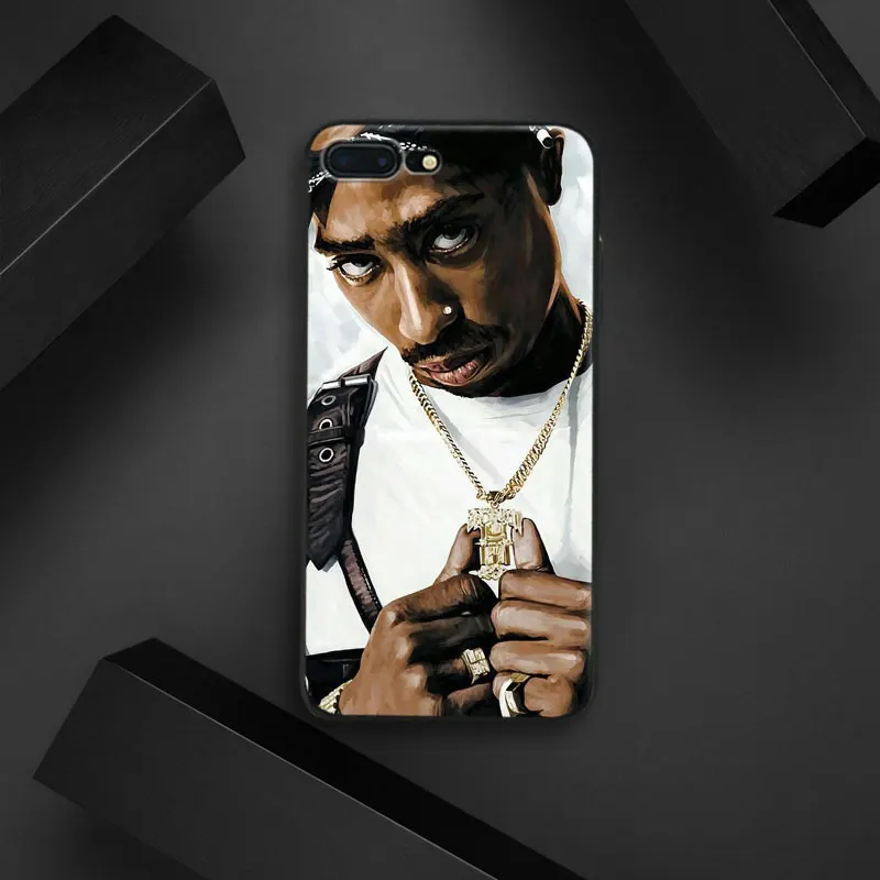 

2Pac Tupac Shakur Rapper Coque Tpu Soft Silicone Phone Case Cover Shell For Apple IPhone 5 5s SE 6 6s 7 8 Plus X 10