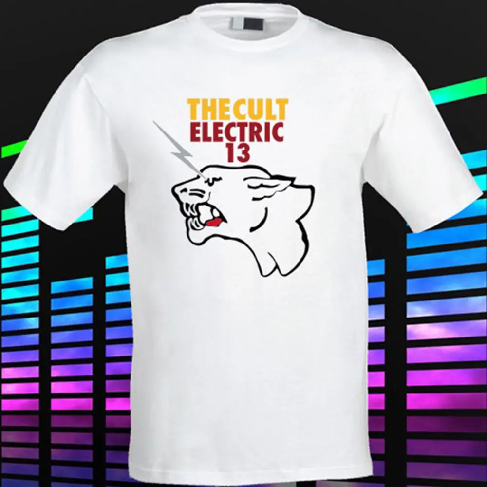 New The Cult Electric 13 Logo Rock Band Men's White T-shirt Size S To 3XL T Shirts Man Clothing Free Shipping Top Tee New The Cult Electric 13 Logo Rock Band Men's White T-shirt Size S To 3XL T Shirts Man Clothing Free Shipping Top Tee