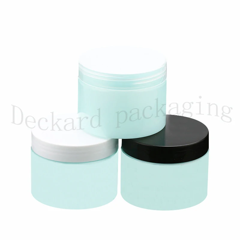 

30pcs 150g Empty Blue Frosted Face Cream Cosmetic Jar PET Conatiner Gold Bronze White Screw Lid Container Cosmetics Candle Jar