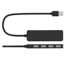 S18-USB 2,0 Ультра-тонкий USB 2,0 мульти-USB 4 порта сплиттер концентратор адаптер док-станция расширитель ПК ноутбук компьютерные аксессуары
