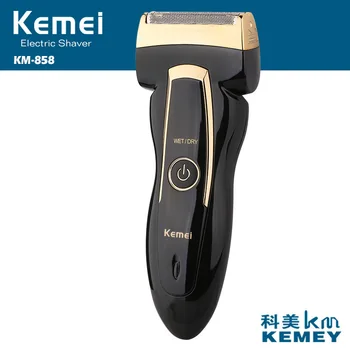 

Kemei Electric Razor Reciprocating Floating Twin Blade Electric Shaver Elastic Overlay System with Original Packaging Blade D45