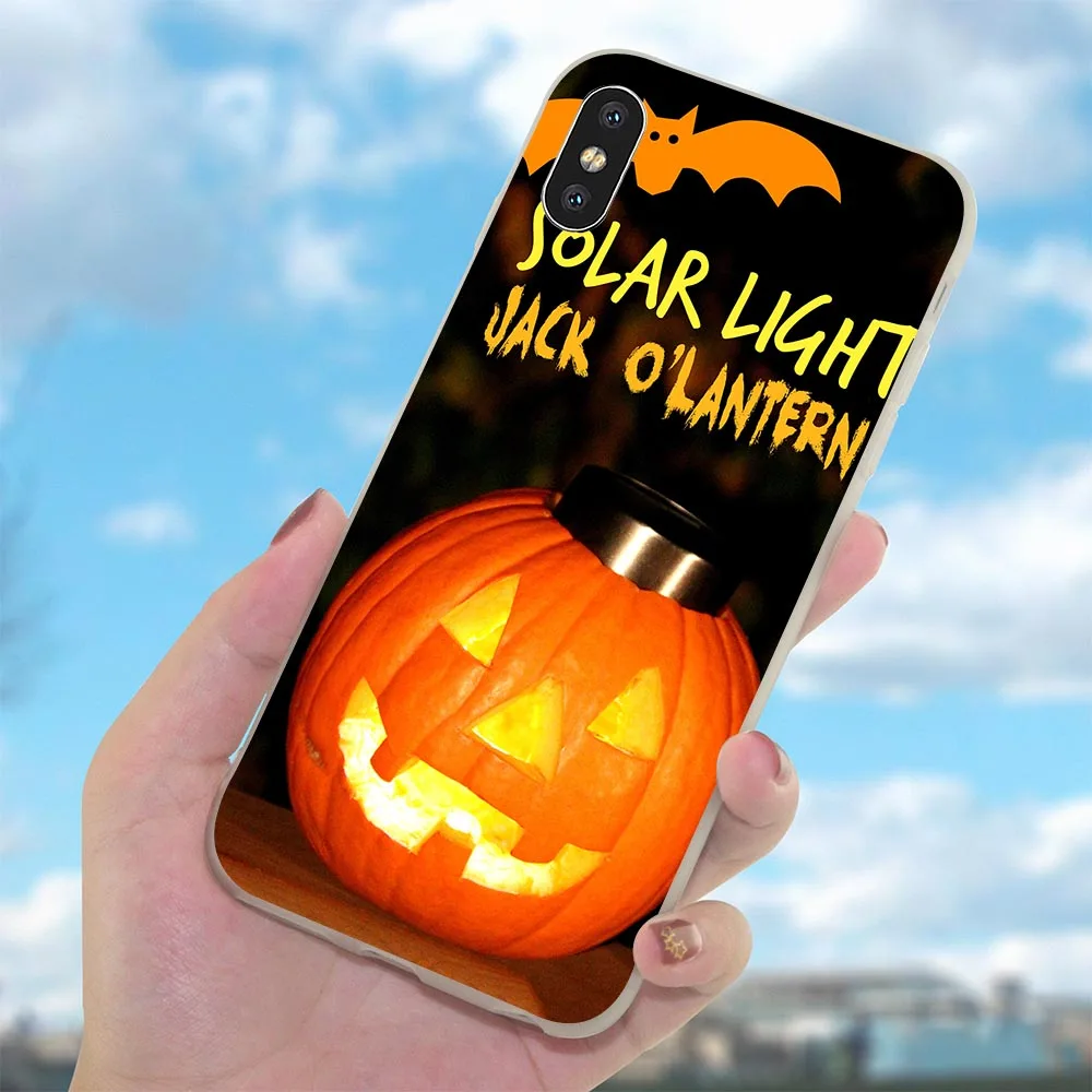 Мягкий чехол из ТПУ для iPhone Xs Max кошмар Рождество Хэллоуин телефонные чехлы X 7 8 Plus