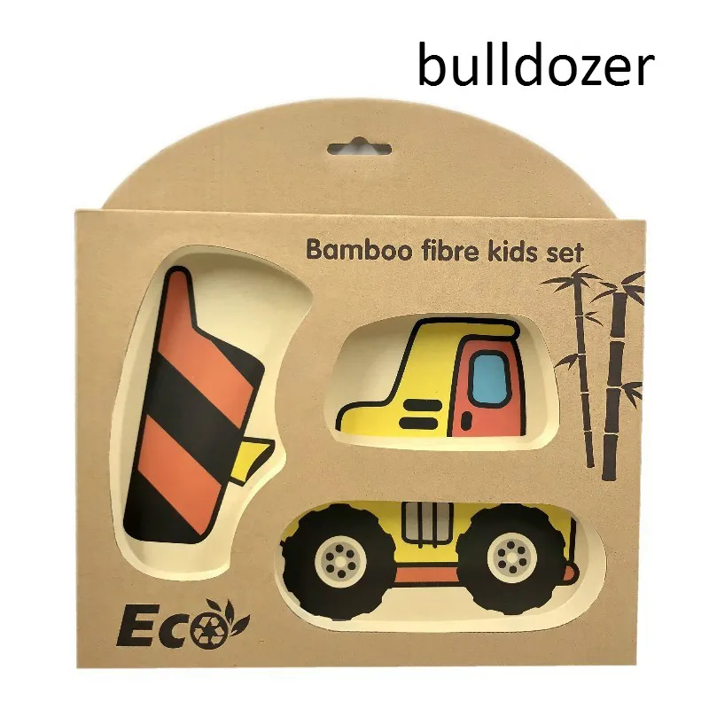 Baby Bamboo Fiber plate Children Tableware Cartoon Car Split Plate set kids cute learning bowl set dining plates sets Baby Bamboo Fiber plate Children Tableware Cartoon Car Split Plate set kids cute learning bowl set dining plates sets
