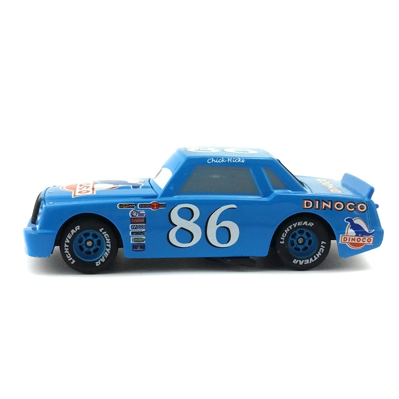 Disney Pixar Cars No.86 Dinoco цыпленок Хикс металл литья под давлением игрушечный автомобиль