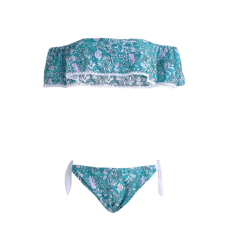 

Sexy Bandeau Bikini Women Lacework Swimsuit Beach Suit Off Shoulder Swimwear