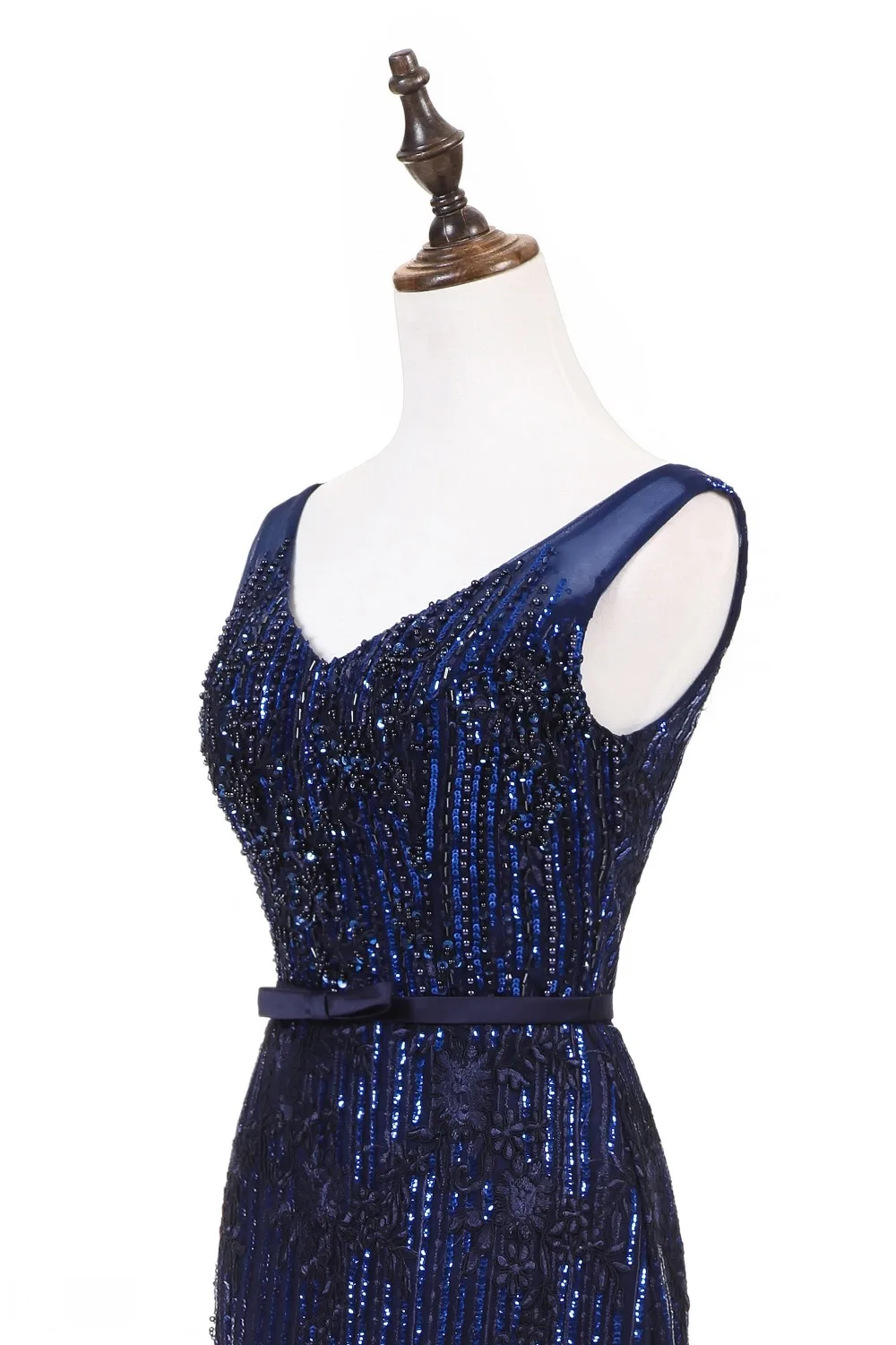 sequined long mermaid party prom dress 2018