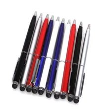 Новинка,, 10 шт, 2 в 1, стилус с сенсорным экраном, гелевые чернила, шариковая ручка для iPhone 4, 4S, iPad