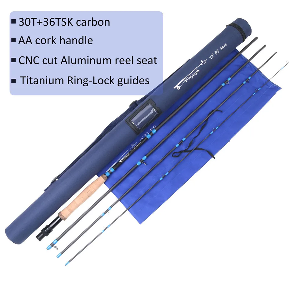Maximumcatch Fly род 10/11FT 2/3/4WT 4SEC Нимфа Fly стержень SK24 углеродное волокно Нимфа муха рыболовная удочка