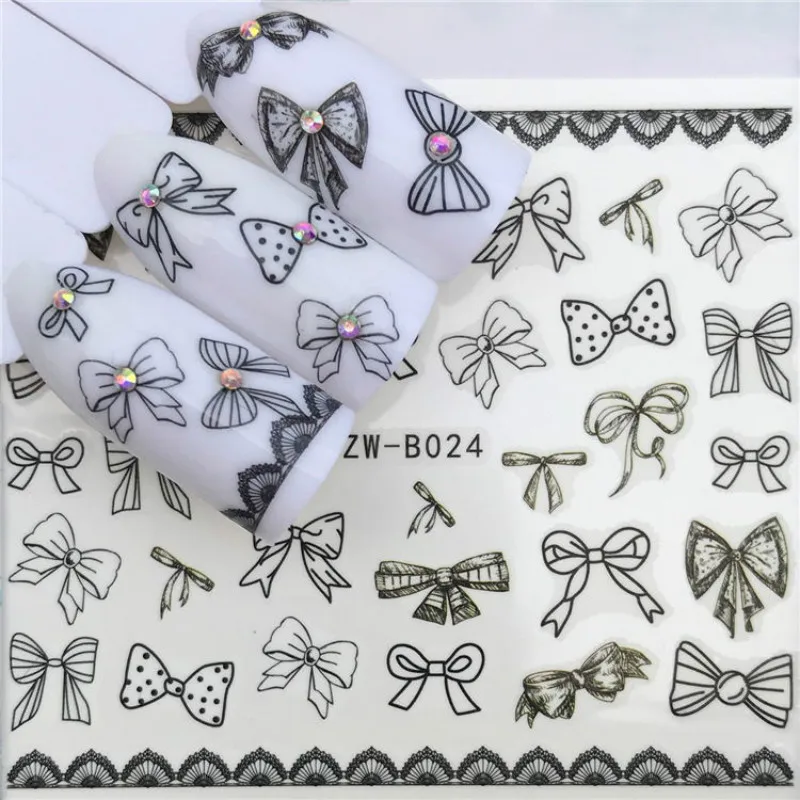 Водные Наклейки для Ногтей Кролик треугольник Одуванчик Скелет переводные