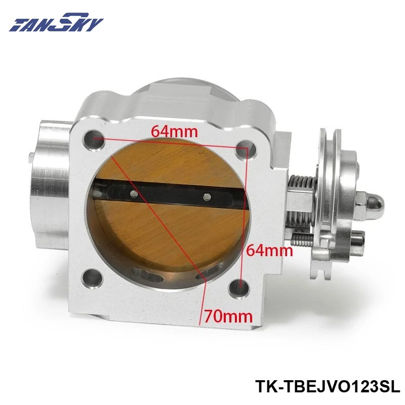 para Mitsubishi Lancer Coletor de Admissão Corpo do Acelerador Turbo 1992-1995 70mm Prata Tk-tbejvo123sl Evo 1 2 3 4g63 9 Carcaça do acelerador