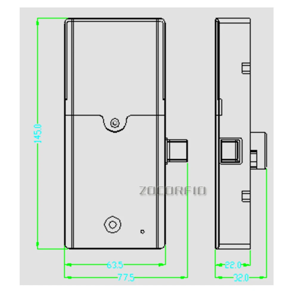 125 кГц RFID Электронный замки/RFID замки для шкафов/ID браслет карта замок для чемодана+ 2 RFID брелоки