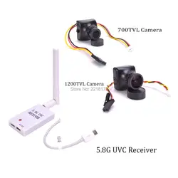 Мини 5,8 Г FPV приемник UVC видео Downlink OTG 700TVL/1200TVL 2,8 мм объектив COMS Камера PAL/NTSC для ZMR250 FPV Quadcopter
