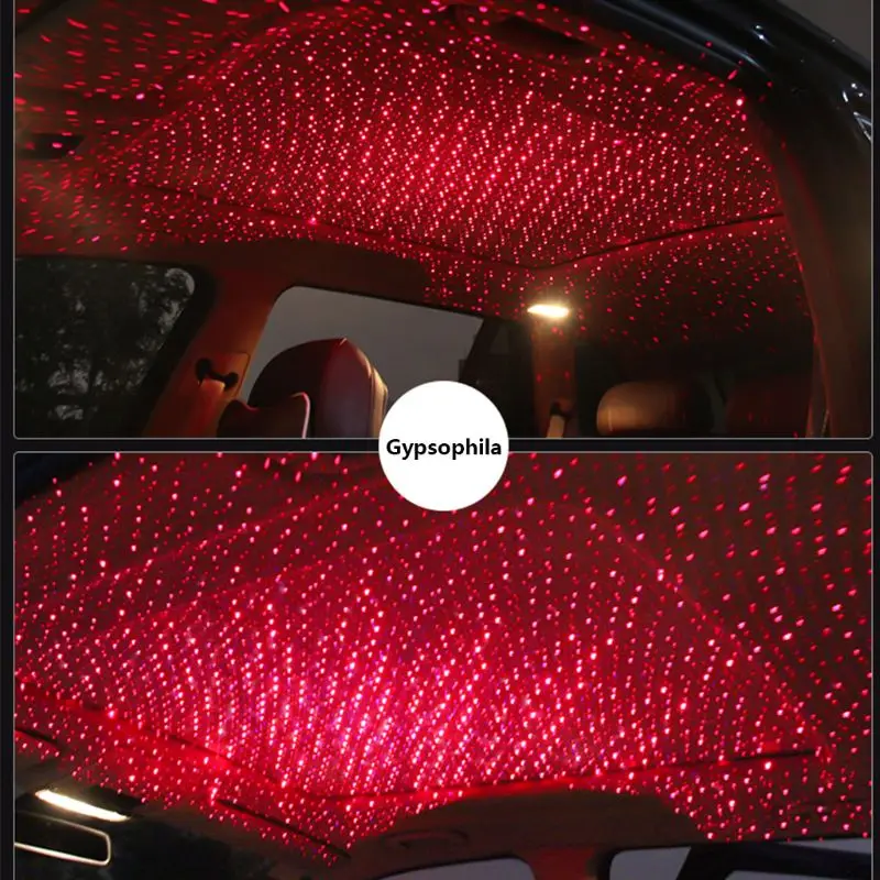 Автомобильный USB светодиодный атмосферный светильник в виде звезды, DJ RGB, Красочный музыкальный звуковой светильник, Рождественский декоративный светильник для интерьера