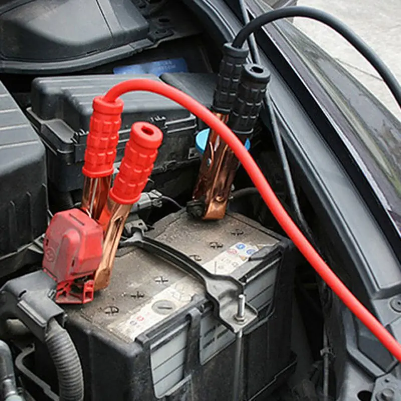Сверхмощный 500AMP 2 м автомобильный аккумулятор провод для запуска двигателя от внешнего источника кабели перемычка Кабель для автомобиль Фургон Грузовик 10166