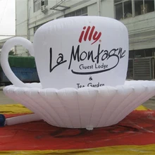 Изготовленный На Заказ Горячая Распродажа Гигантский Рекламный надувной шар для чая/воздушный шар «бокал» для продажи