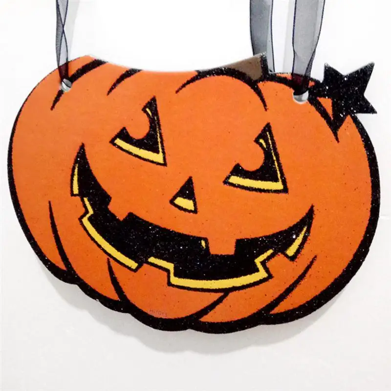 Хэллоуин висячая бирка с счастливым знак Хэллоуина и тыквы украшения для бара торговых центров компании