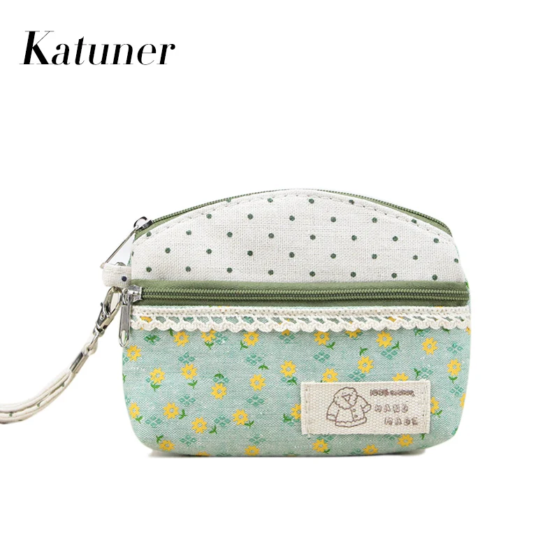 Katuner New Fresh Floral Canvas Coin Purse Women Clutch Key Card Bag Kids Coin Pouch Girls Wallets Porte Monnaie KB006 Katuner New Fresh Floral Canvas Coin Purse Women Clutch Key Card Bag Kids Coin Pouch Girls Wallets Porte Monnaie KB006