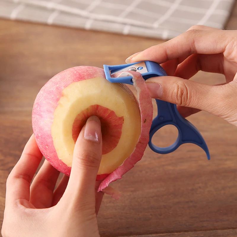 

Mini Apple Pear Peeler Zester With Sharp Blade/Peeler for Fruit Kitchen Accessories Yellow Pink Blue/Fruit & Vegetable Tools