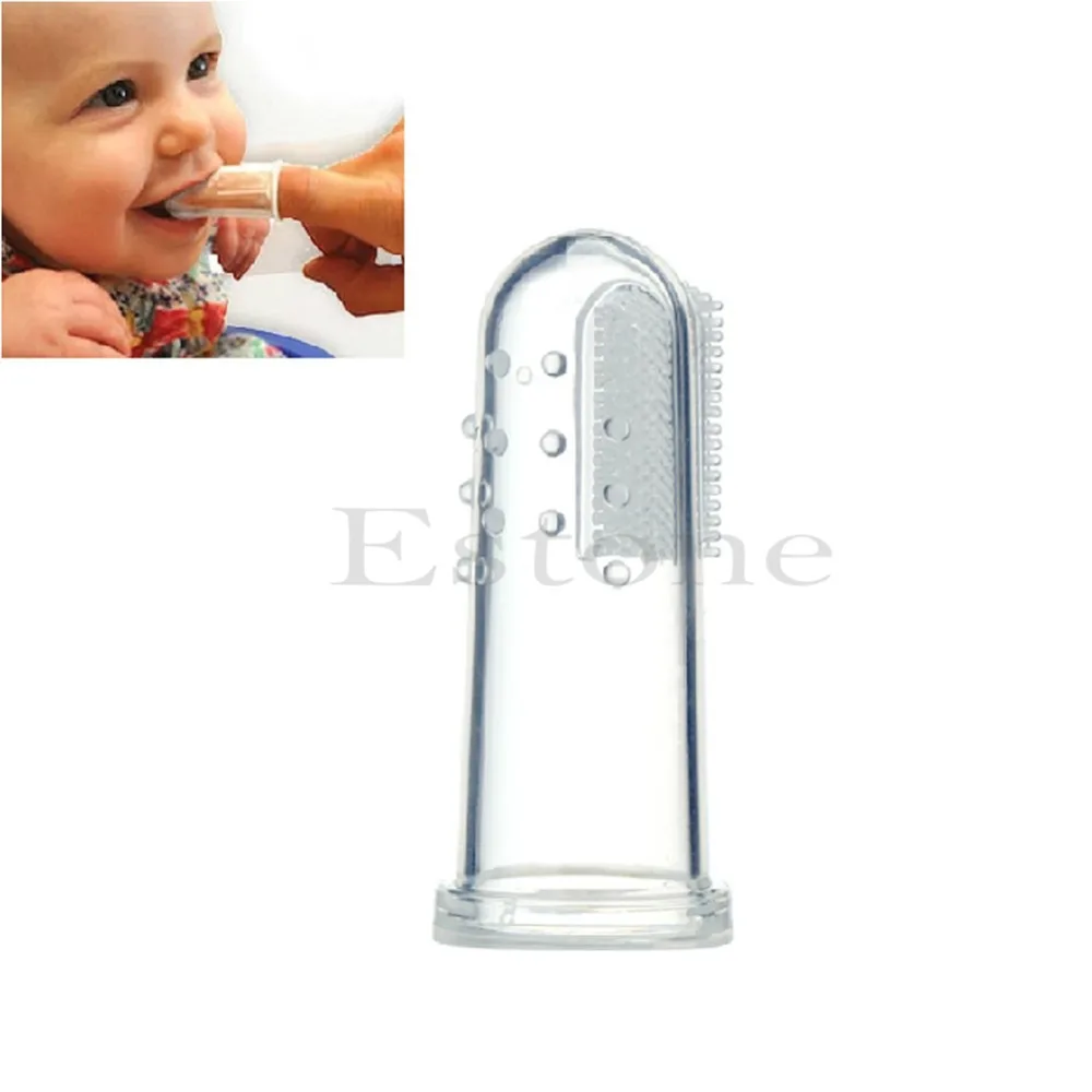 5 шт. детское мягкое Силиконовое Зубное щетка для пальцев зубная щетка резиновый массажер новая