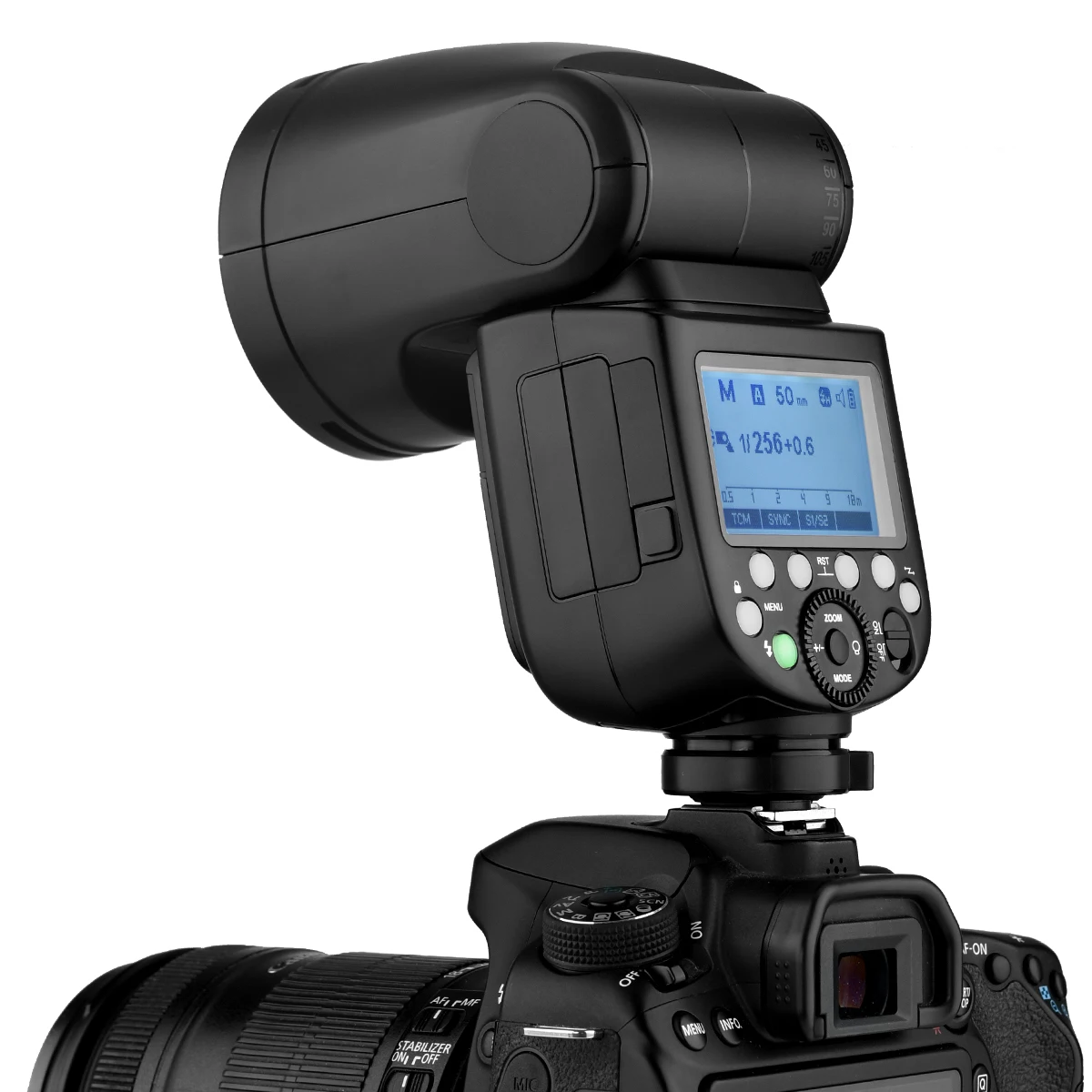  Godox V1 On-Camera Round Flash Speedlight for SONY NIKON CANON Camera R2 TTL Flashlight with AK-R1 