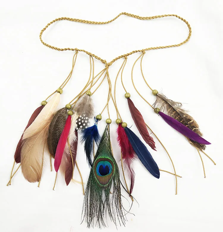 С принтом «павлиньи перья»; 1 шт заколка для волос группа индийские перья для шляпы богемный Национальный стиль женские украшения