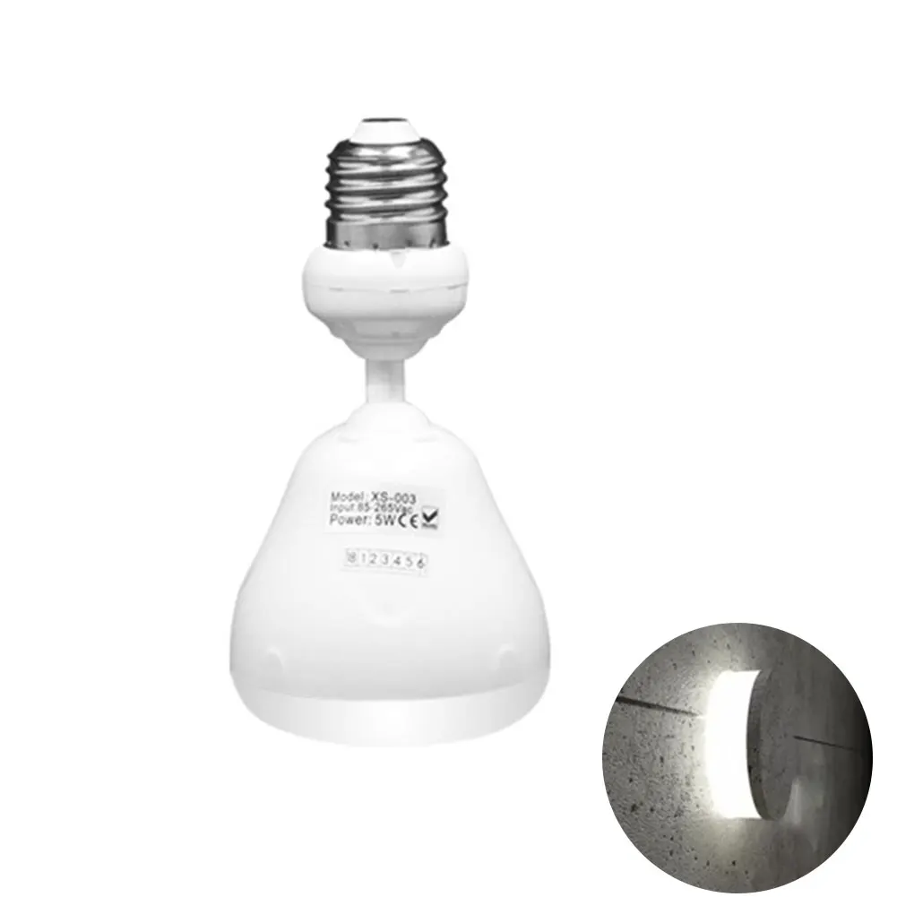 

Corridor LED Bulb Motion Sensor 360 Degree Rotatable Lamp Plug In PIR Detector Infrared Garage Night Light Bathroom