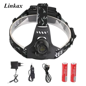 

Cree XML-T6 Led Headlamp Headlight 5000Lumens 3-Mode Waterproof Head Torch flashlight Head lamp Fishing Hunting Light