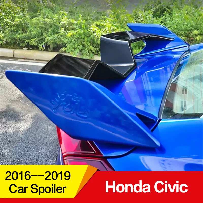 Использовать для Honda Civic спойлер civic 17 18 19 лет заднее крыло Чайка стиль спортивный спойлер, аксессуары применение герметика