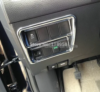 

For Nissan Qashqai 2014 2015 2016 ABS Chrome Head Light Switch Control Trim Cover