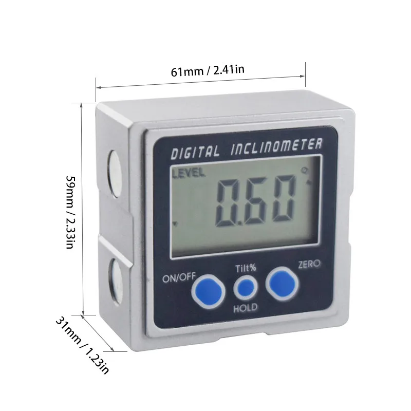 Digital Inclinometer Electronic Goniometers Protractor Level Mini Portable 360 Angle Gauge Meter Measuring Leveling Tools  (2)