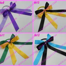 1000 шт смешанных цветов Пони O волос Лук резинка для волос с бахромой заколка для прически "конский хвост"