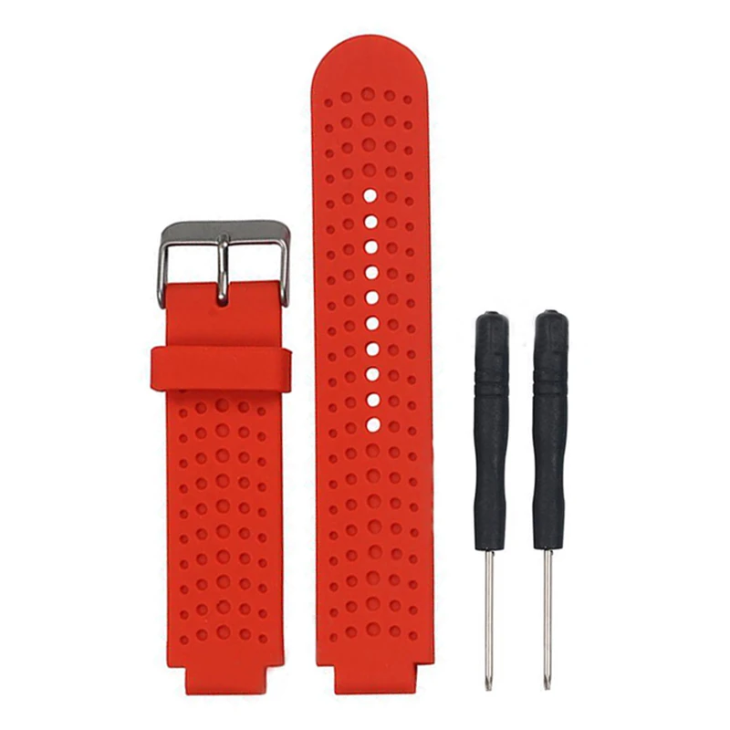 Sports Safety Silicone Replacement Wrist Support Band Strap Wristband for Garmin Forerunner 220/230/235/620/630 Bracelet