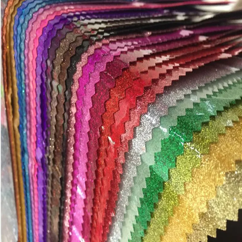 

92 x 95cm Clear Glitter PVC Vinyl Fabrics Iridescent Magic Mirror Reflective Starry sky Changing Rainbow Metal Plastic Film