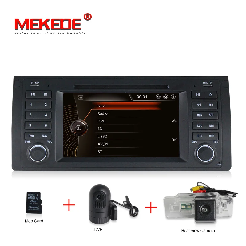 

Original UI 7" Car DVD GPS Navi For BMW E39 X5 E53 dvd player Radio BT RDS USB SD Steering wheel control Free Canbus MIC MAP E39