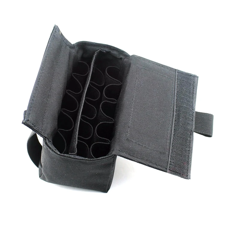 Подсумок Molle Bullet Pouch 15 отверстий разбросанные сумки пистолет оболочки ремень для патронташа держатель Открытый армейский пистолет Картридж сумка