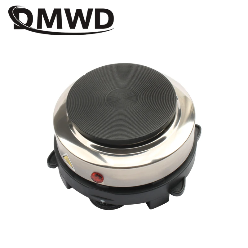 DMWD Electric Mini Coffee Heater Milk Tea Mocha Heating Stove Hot Plate Multifunctional Cooking Pot Oven Small Furnace Cooker EU