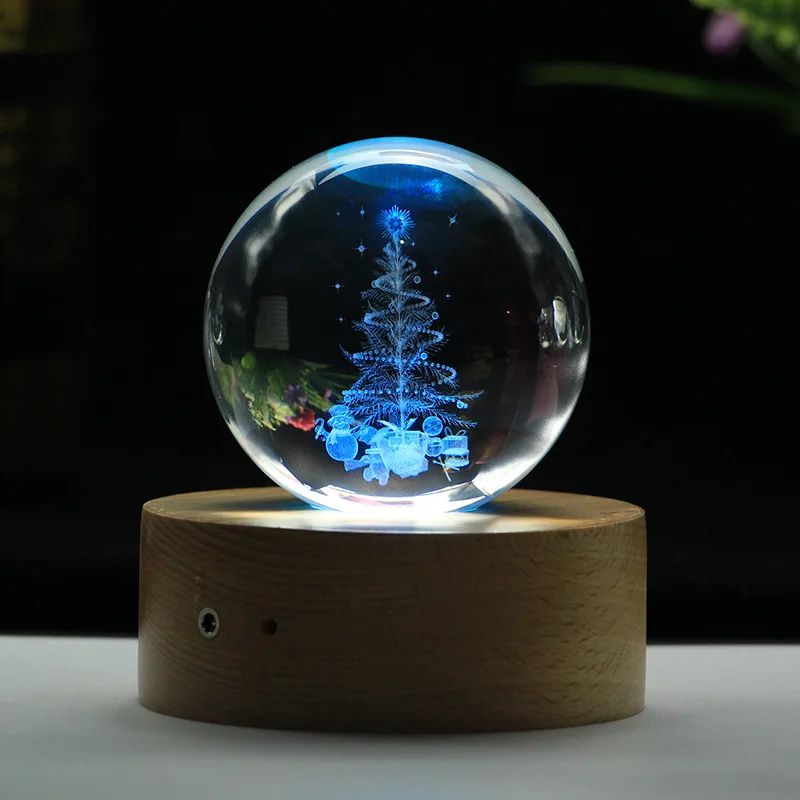 

Crystal Ball Personalized Transparent 3D Laser Engraved Quartz Glass Globe Miniatures Decoration Ornaments Gifts 13 Designs