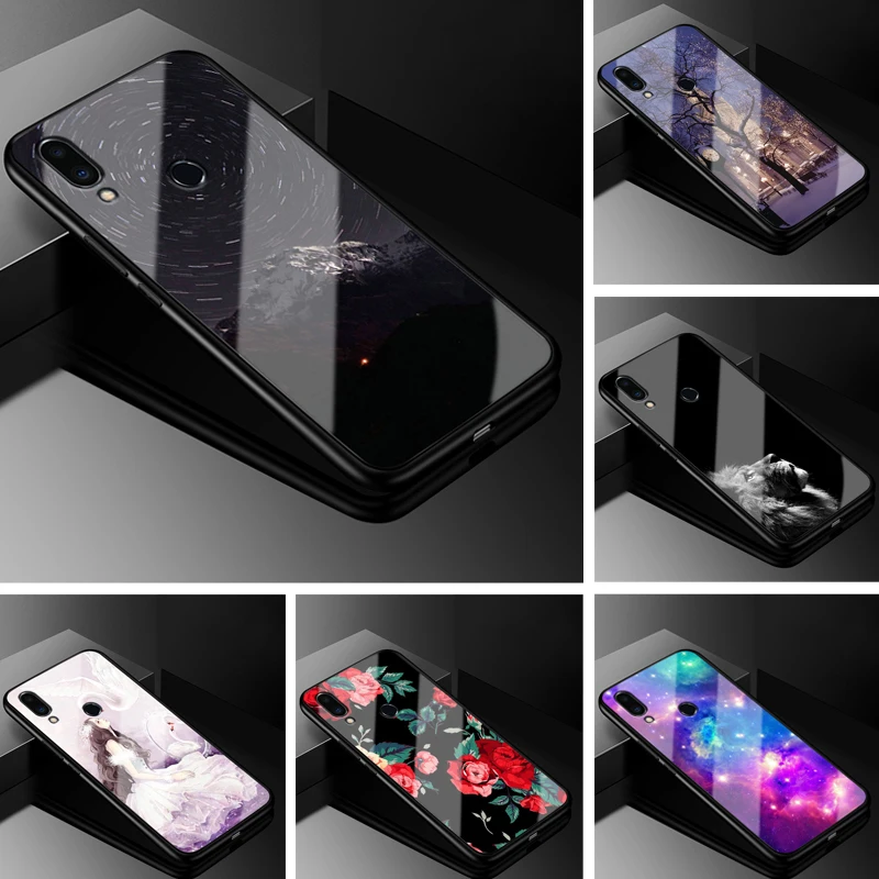 

For Meizu Note 9 Note9 Case 6.2'' Glass Hard Phone Case For Meizu M9 Note Case M9Note M 9 Note Soft Silicon Bumper Cover Funda
