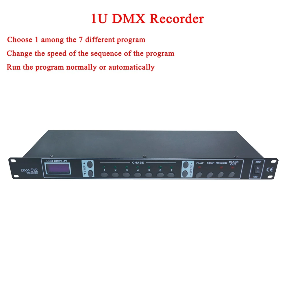 

NEW 1342 1U DMX Recorder/Light Control Panel Program Store Running Console LCD Display For KTV/CLUB/Disco Room