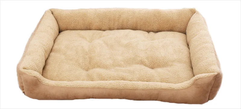 Plush dog bed