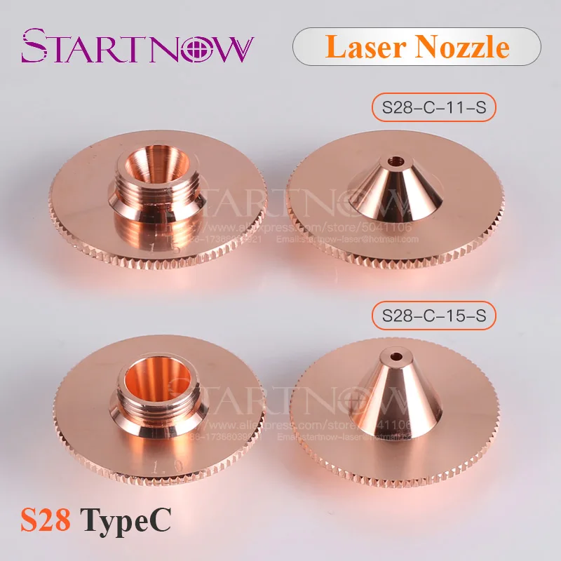 

D28 H11/15 M11 Single Layer Fiber Laser Cutting Nozzle Caliber 0.8-4.0mm Laser Bulge Nozzle For Laser Cutting Engraving Machine