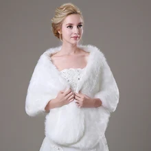 Горячая Распродажа дешевая Свадебная куртка накидки для невесты накидка зимнее свадебное платье Обертывания Болеро Mariage Fourrure свадебное пальто аксессуары