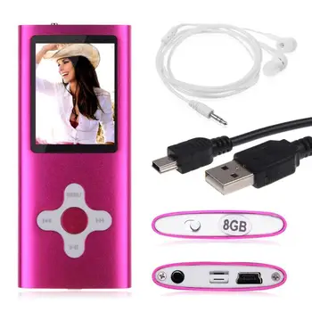 

8GB Slim Digital MP3 Player 1.8inch LCD Screen FM Radio Video Games Movie Small portable MP3 Player Dropshipping #30