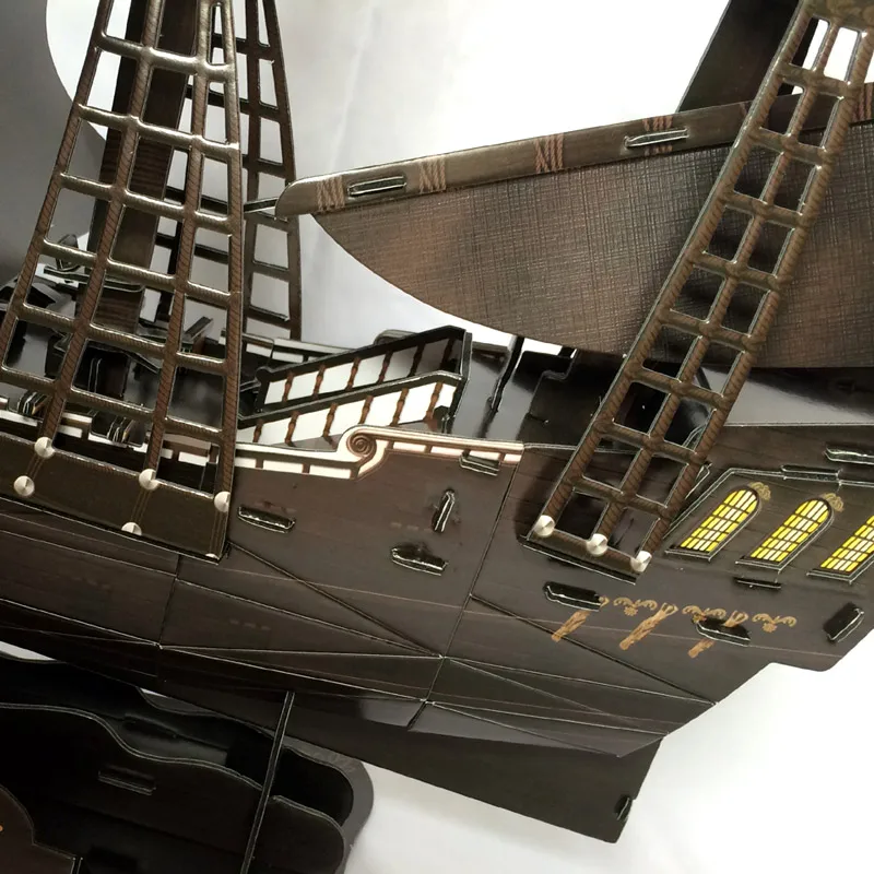 3D модели сделай сам игрушечная бумажная модель головоломка игра black pearl queen T4005h|model