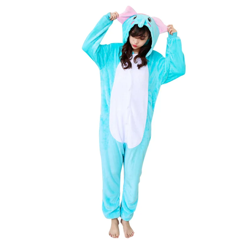 

Dropship Adult High Quality Elephant Kigurumi Onesies Sleepwear Animal Anime Cartoon Pajamas Cosplay Costumes