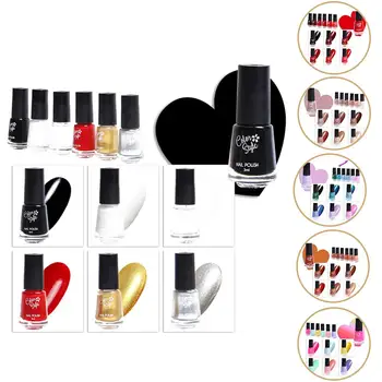 

For COLOR STYLE 6 Colors Nail Polish Set Lasting Matte Glitter Gel Nail Polish