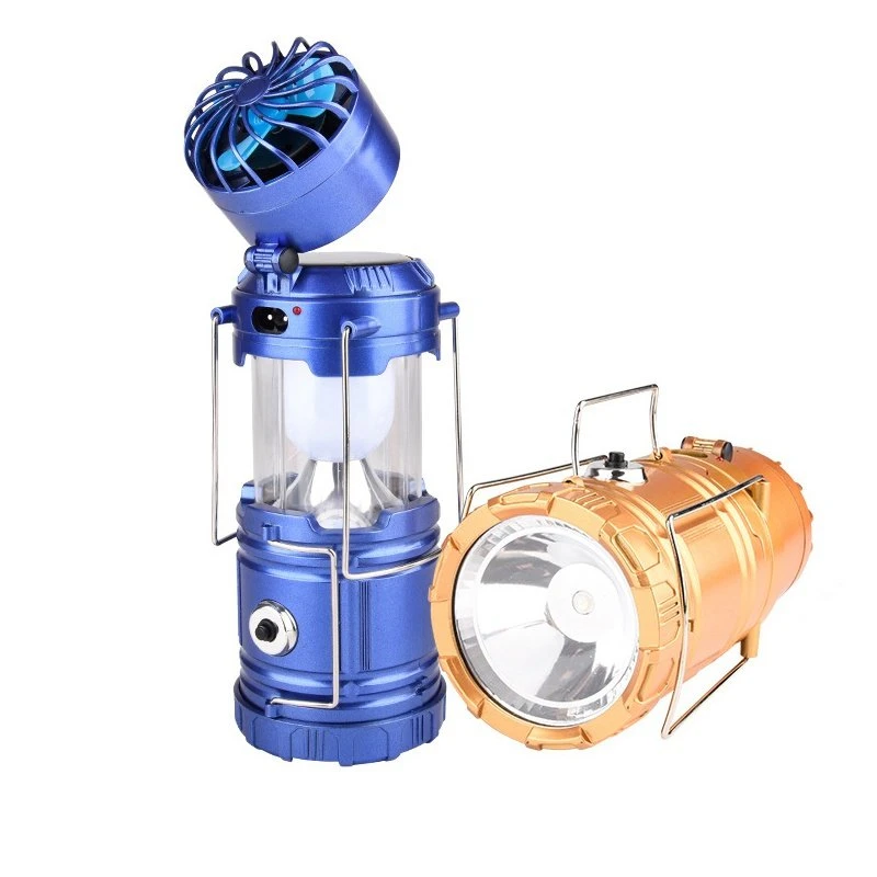 AIMIHUO Solar LED Lantern Stretch Outdoor Camping Lamp Fan Lantern Solar LED Lamp Lanterna USB Rechargeable Tent Camping Light (7)